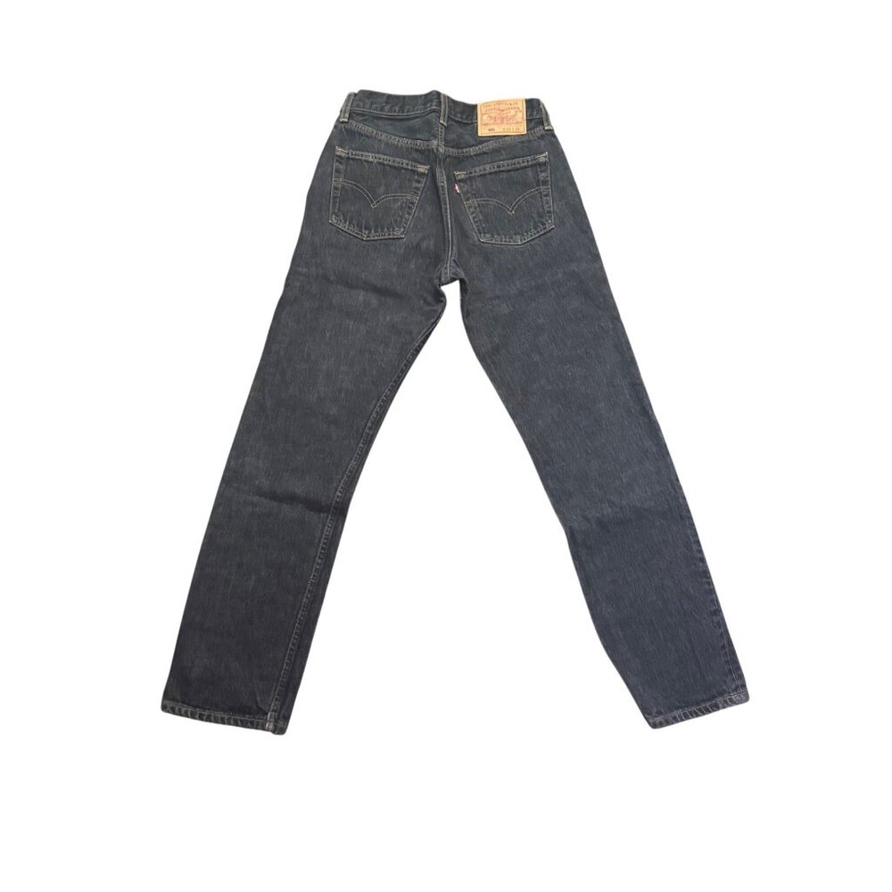 Vintage Levis 501 Original Fit Black Denim Jeans W29 L30 Classic Straight Leg